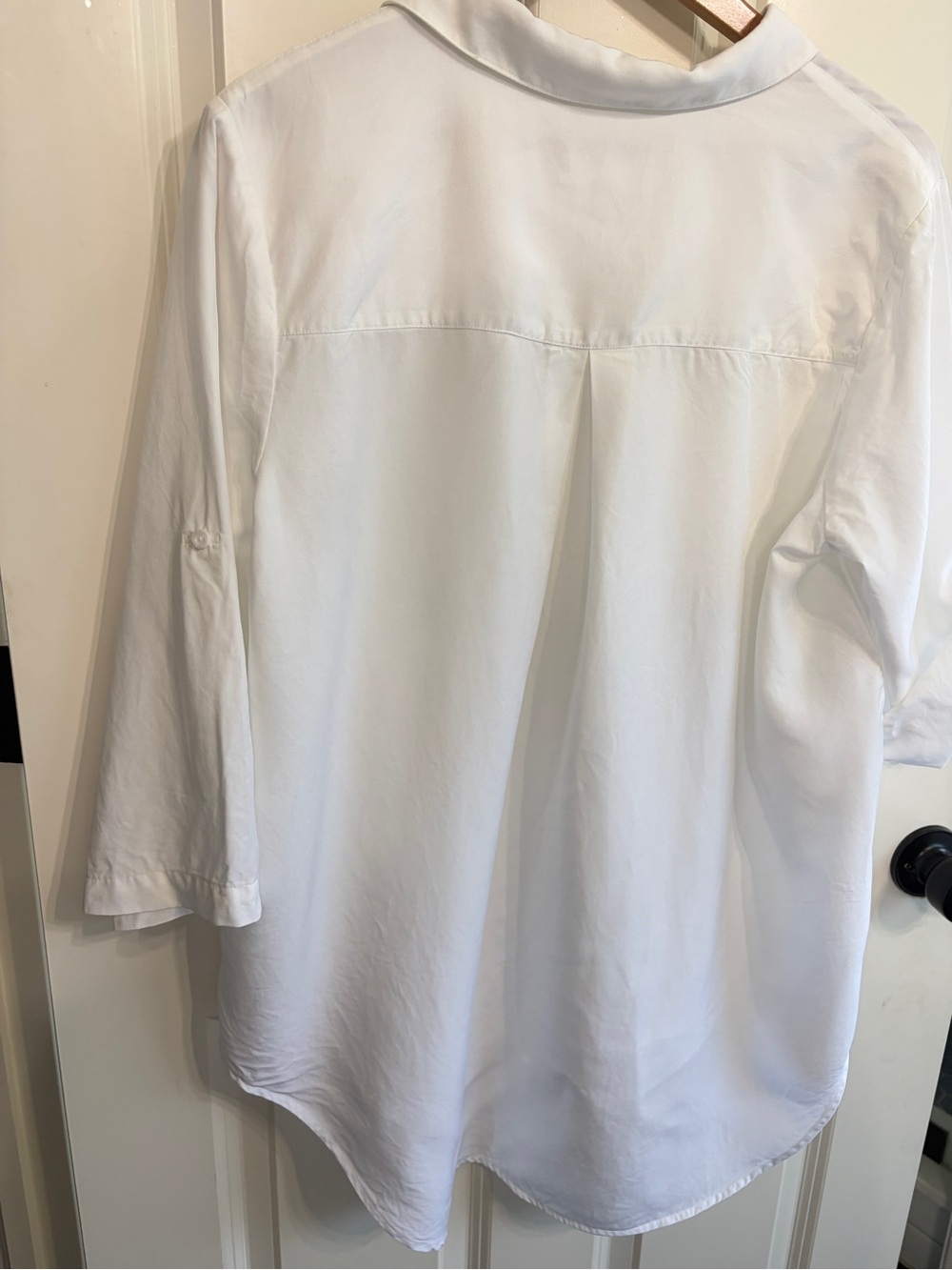 White Side Stitch Los Angeles size L V-Neck Popover Shirt. Beautiful fabric. - Picture 8 of 9